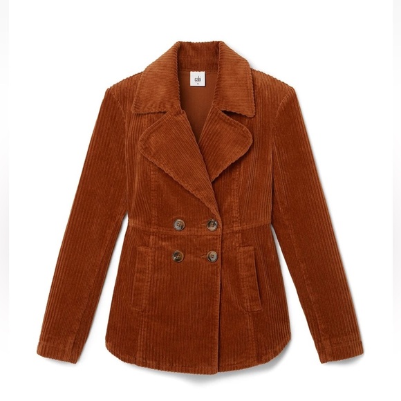 CAbi Professor Peacoat Sz M NWT Cognac/Burnt Orange - Picture 1 of 13